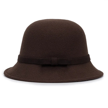 Chapeau Melon Cloche Femme Suede