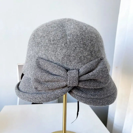 Chapeau Melon Cloche Femme Épais Hiver