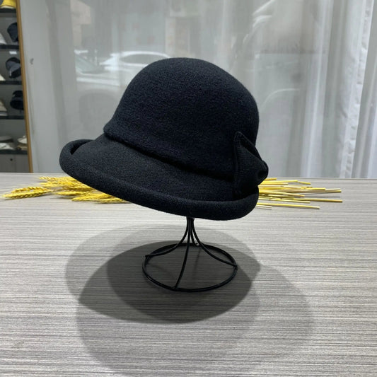 Chapeau Melon Cloche Femme Épais Hiver