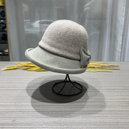 Chapeau Melon Cloche Femme Épais Hiver